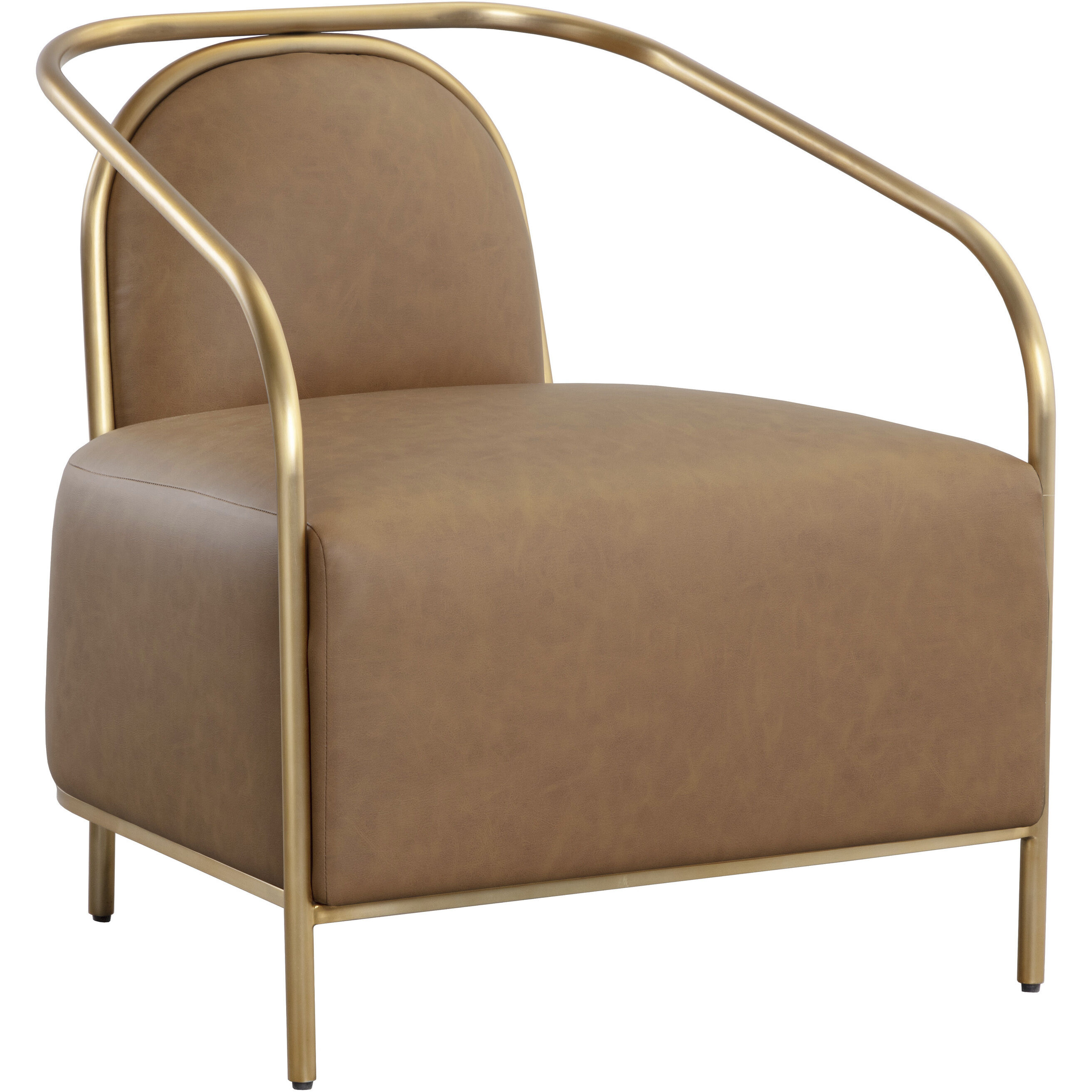 Cicero Milliken Cognac Lounge Chair